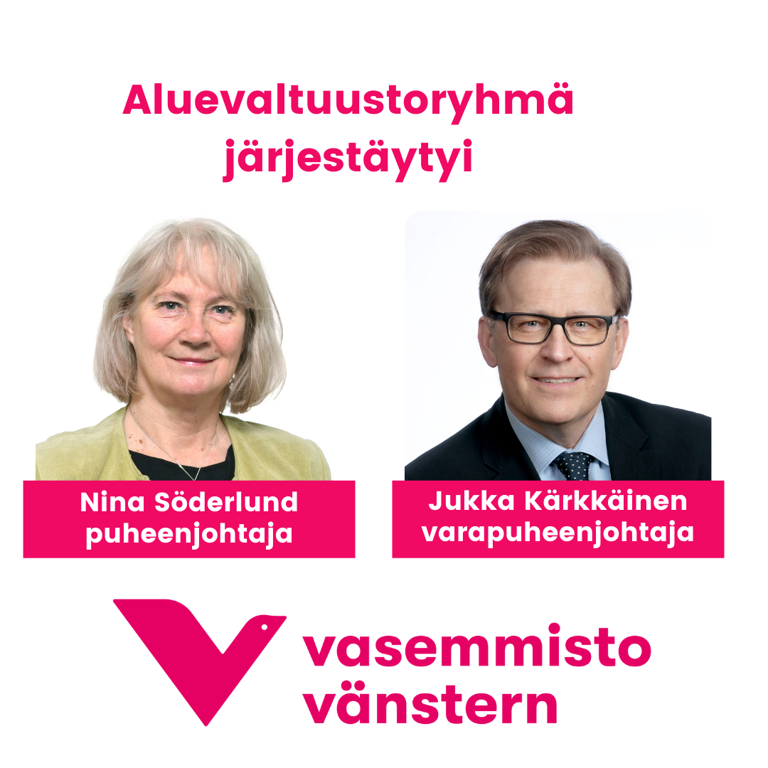 Varsinais-Suomen vasemmistoliiton aluevaltuustoryhmä järjestäytyi -  Varsinais-Suomen Vasemmistoliitto - Varsinais-Suomen Vasemmistoliitto